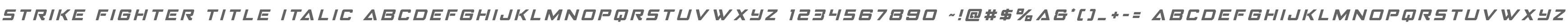 Strike Fighter Title Italic