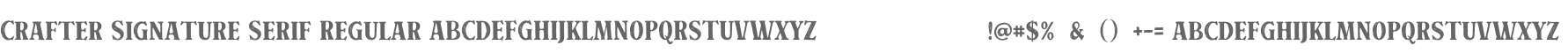 Crafter Signature Serif