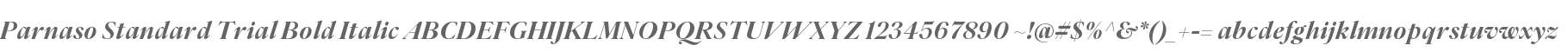 Parnaso Standard Trial Bold It