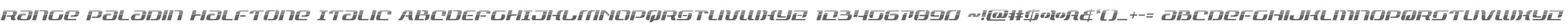 Range Paladin Halftone Italic