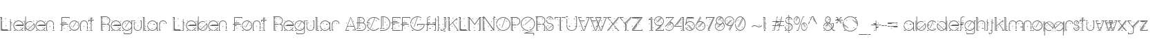 Lieben Font Regular Lieben Font Regular