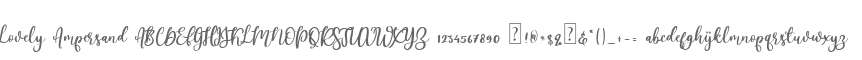 Lovely Ampersand