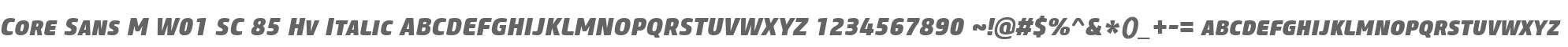 Core Sans M W01 SC 85 Hv Italic