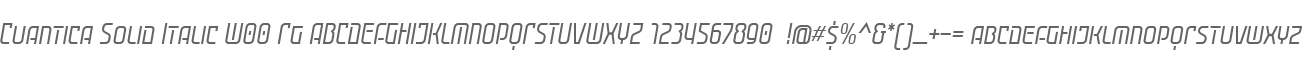 Cuantica Solid Italic W00 Rg