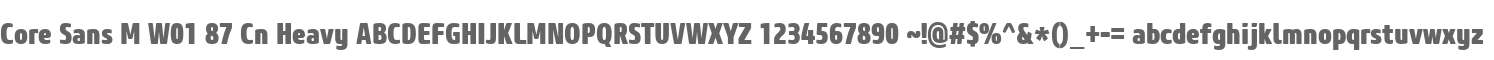 Core Sans M W01 87 Cn Heavy