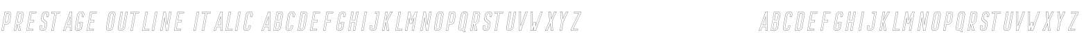 Prestage Outline Italic