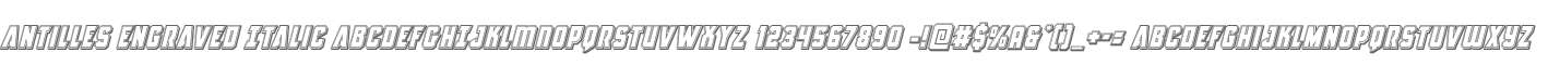 Antilles Engraved Italic