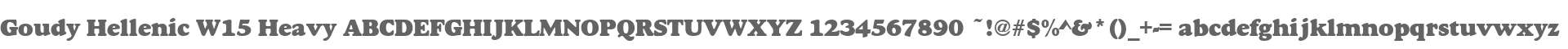 Goudy Hellenic W15 Heavy