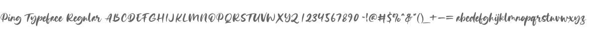 Ping Typeface