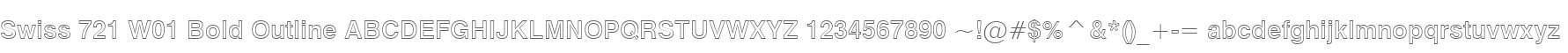 Swiss 721 W01 Bold Outline