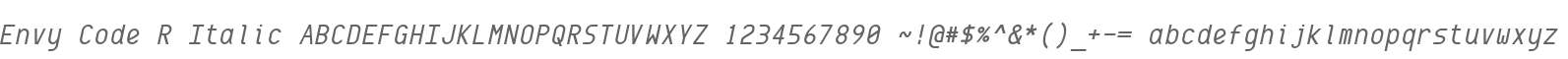 Envy Code R
