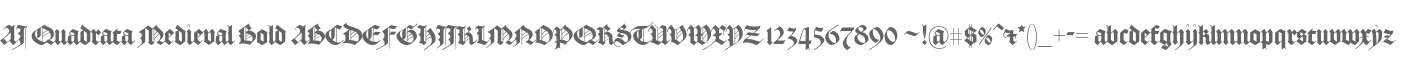 AJ Quadrata Medieval Bold