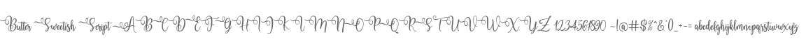 Butter Sweetish Script