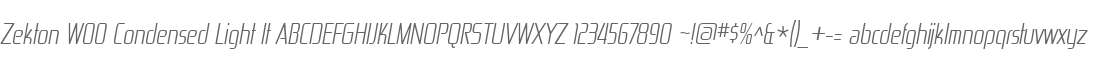 Zekton W00 Condensed Light It