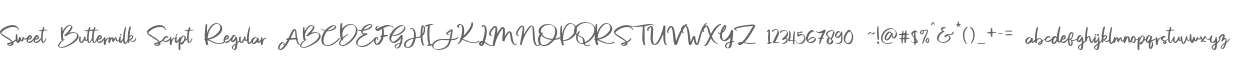 Sweet Buttermilk Script