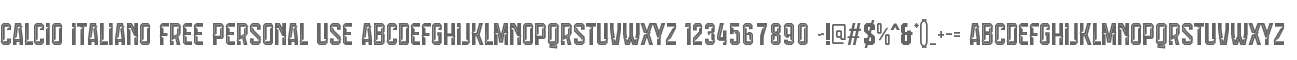 Calcio Italiano Free Personal Use