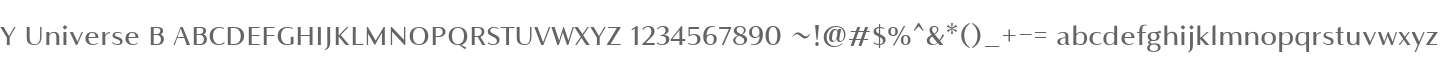 Y Universe