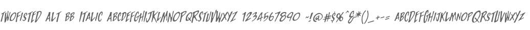 TwoFisted Alt BB Italic