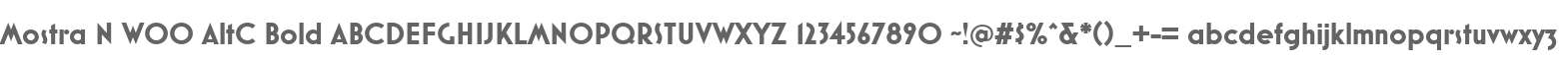 Mostra N W00 AltC Bold