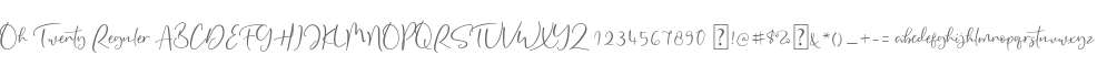 Oh Twenty Reguler
