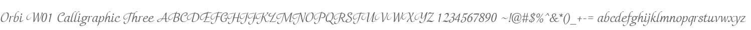 Orbi W01 Calligraphic Three