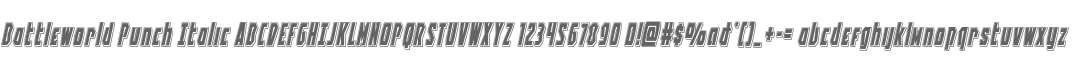 Battleworld Punch Italic
