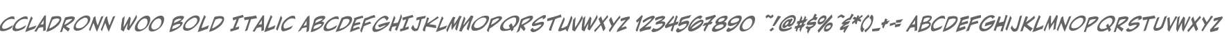 CCLadronn W00 Bold Italic