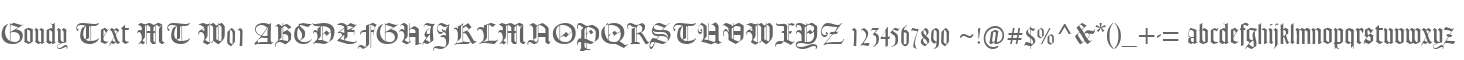 Goudy Text MT W01