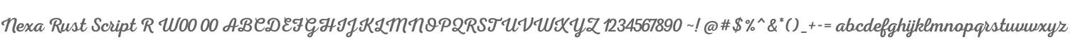 Nexa Rust Script R W00 00