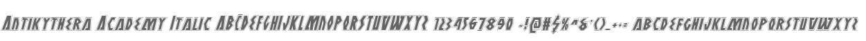 Antikythera Academy Italic