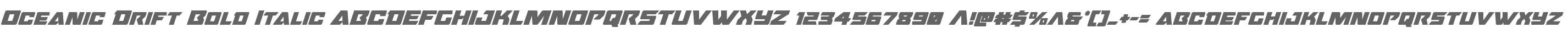 Oceanic Drift Bold Italic