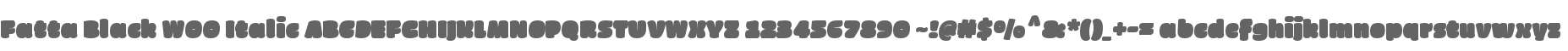 Fatta Black W00 Italic