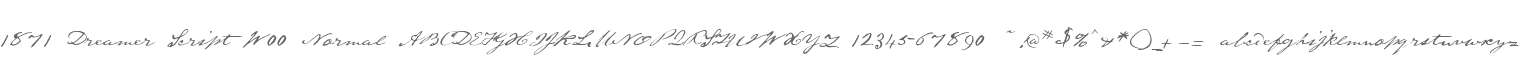 1871 Dreamer Script W00 Normal