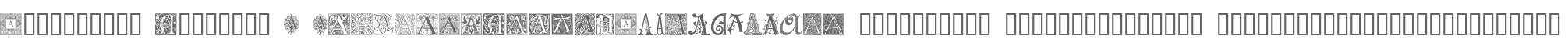 Ornamental Initials A