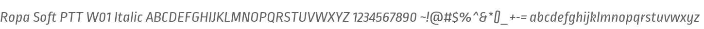 Ropa Soft PTT W01 Italic