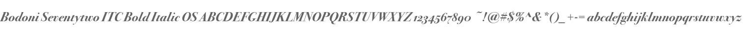 Bodoni Seventytwo ITC Bold Italic OS