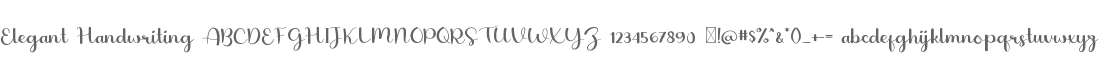 Elegant Handwriting