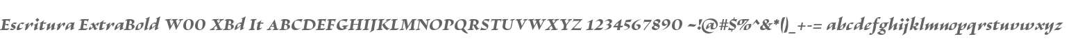 Escritura ExtraBold W00 XBd It