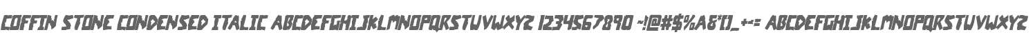 Coffin Stone Condensed Italic