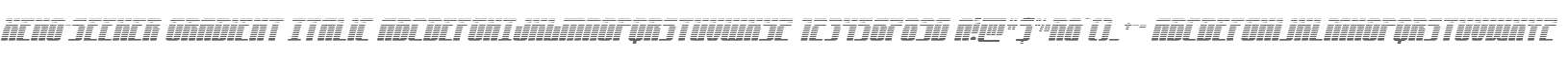 Xeno-Seeker Gradient Italic