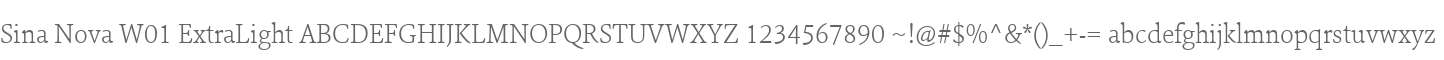 Sina Nova W01 ExtraLight