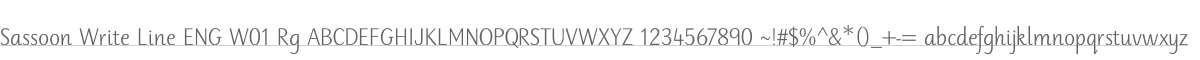 Sassoon Write Line ENG W01 Rg