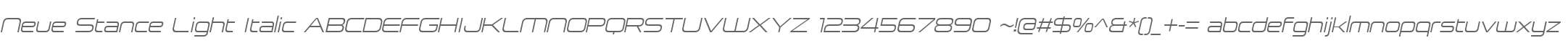 Neue Stance Light Ita