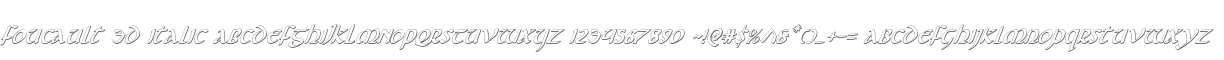Foucault 3D Italic