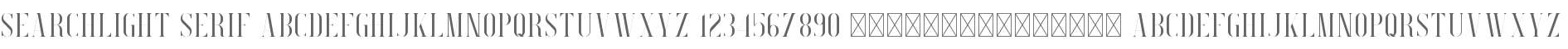Searchlight Serif