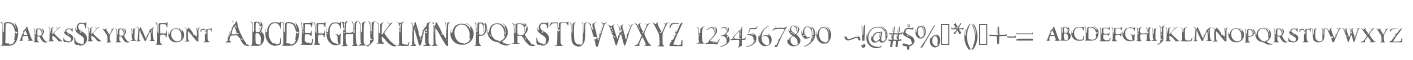 DarksSkyrimFont