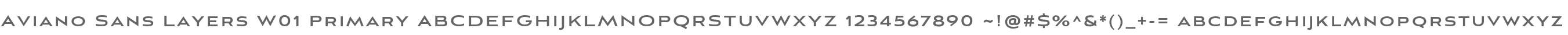 Aviano Sans Layers W01 Primary