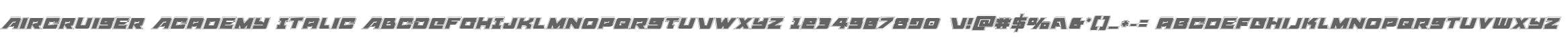 Aircruiser Academy Italic