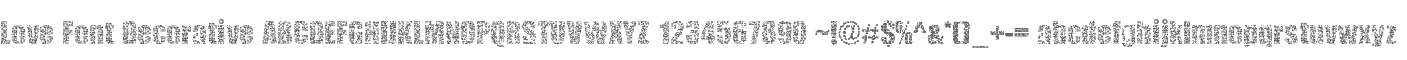 Love Font Decorative