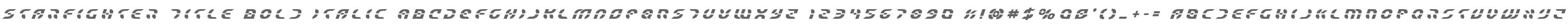 Starfighter Title Bold Italic